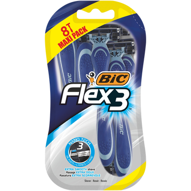 Rasoir jetable homme flex3 comfort BIC blister x8