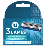 Recharge universelle homme compatible Mach3 3 lames U x5