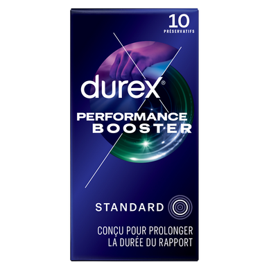 Préservatifs Booster Performance Retardants Extra Lubrifiés - DUREX -x10