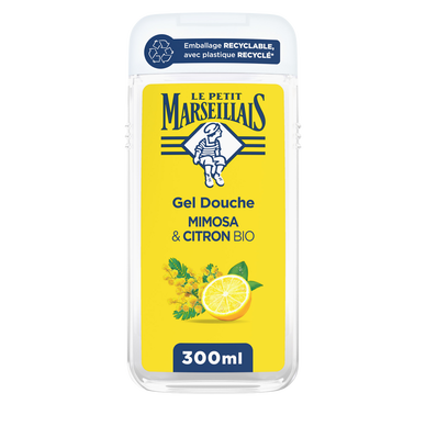 Gel douche Mimosa&Citron Bio extra doux LE PETIT MARSEILLAIS 300mL