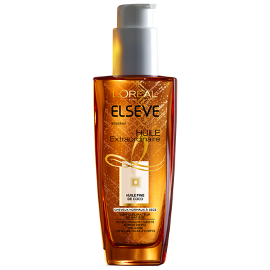 Huile extraordinaire soin sublimateur coco ELSEVE - flacon 100ml