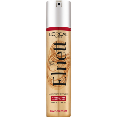 Laque coiffante cheveux colorés longue tenue ELNETT - 200ml