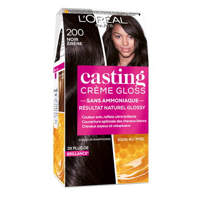 Coloration cheveux n°200 noir ébène casting crème gloss L'ORÉAL PARIS