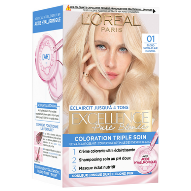 Coloration cheveux n°01 blond ultra clair naturel L'ORÉAL PARIS