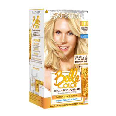 Coloration cheveux n°110 blond très clair naturel belle color GARNIER