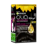 Coloration cheveux n°3.0 châtain foncé pur sans ammoniaque olia GARNIER