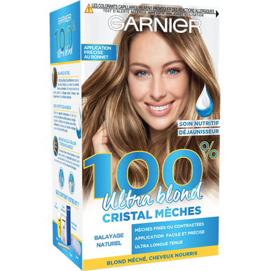 Coloration éclaircissante mèches balayage 100% ultra blond GARNIER
