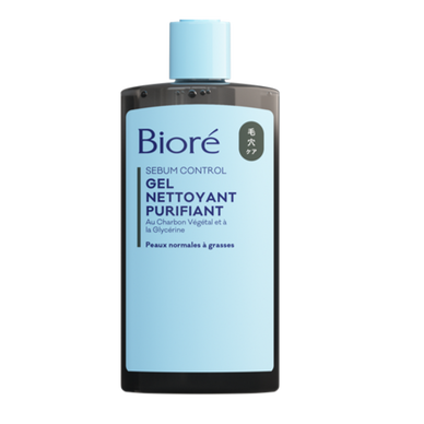 Gel nettoyant visage au charbon BIORE, 200ml