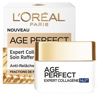 Crème visage nuit anti-âge age perfect L'ORÉAL PARIS -pot 50ml