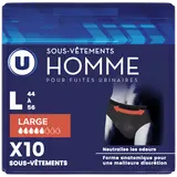 Sous-vêtements incontinence homme - Taille L - x10