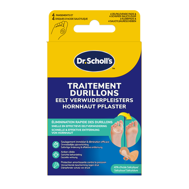 Pansements coricides pour durillons SCHOLL, x4 unités