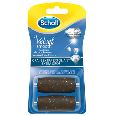 Rouleaux de remplacement aux grains extra exfoliant velvet smooth express pedi SCHOLL, x2