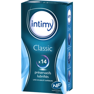 Préservatifs classic lubrifiés INTIMY, x14