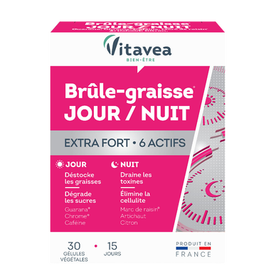 VITAVEA - Brûle-graisse Jour/Nuit - 30 gélules