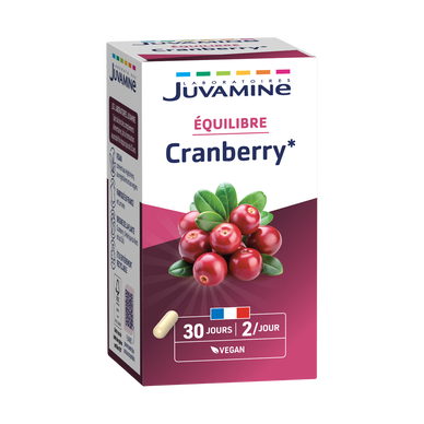Gélules 100% végétales formule concentrée cranberry JUVAMINE, x60