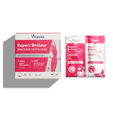 VITAVEA - Expert Brûleur Graisses Installées - 10 sachets jour/nuit