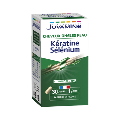Complément alimentaire KERATINE SELENIUM cheveux Ongles Peau 30gélules