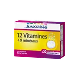 Comprimé effervescent JUVAMINE 12 vitamines+9 minéraux x30