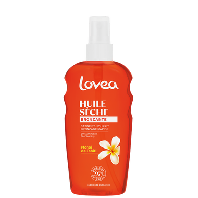 Huile sèche bronzante LOVEA Monoï de Tahiti 150mL