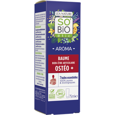 Baume ostéo+ bien-être articulaire et musculaire aux 7 huilesessentielles biologiques SO BIO 75ml