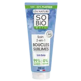 Soin 2en1 Boucles Sublimes,Lin et Vitamine F SO'BIO 200ml