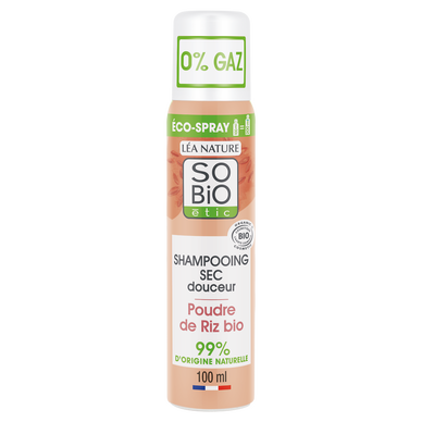 Shampooing Sec douceur, poudre de riz bio SO'BIO 100ml