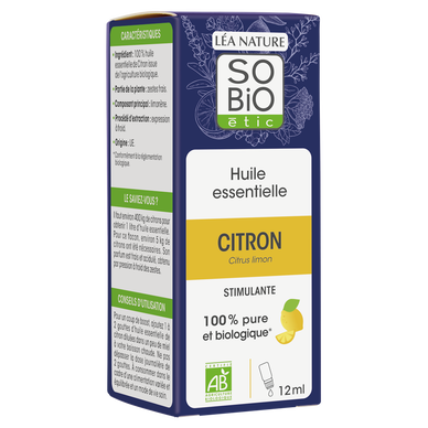 Huile essentielle citron biologique SO BIO 12ml