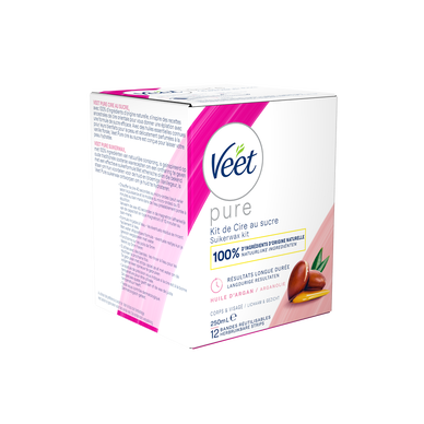 Cire dépilatoire Chaude au Sucre PURE huile d'argan VEET 250ml