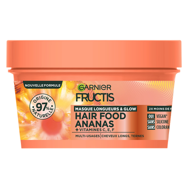Masque capillaire hydratant à l'ananas FRUCTIS - pot 320ml