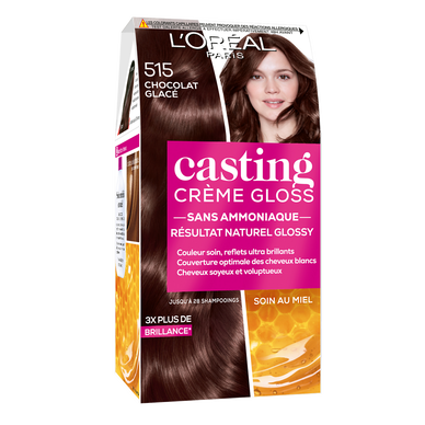 Coloration cheveux n°515 chocolat glacé casting crème gloss L'ORÉAL PARIS