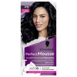 Coloration permanente 210 noir glacé SCHWARZKOPF PERFECT MOUSSE - 182ml