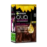 Coloration cheveux n°5.5 châtain clair acajou sans ammoniaque olia GARNIER