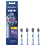 Brossettes pro 3d white pour brosse à dents ORAL-B x4recharges