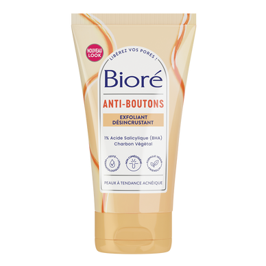 Exfoliant anti-imperfections au charbon BIORE, 125ml