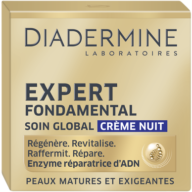 Soin Crème visage de nuit expert fondamental DIADERMINE, 50ml