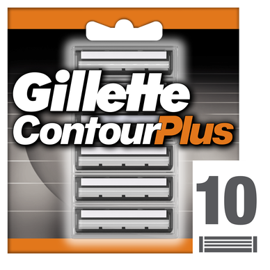 Lames pour rasoir masculin Contour Plus GILLETTE, x10