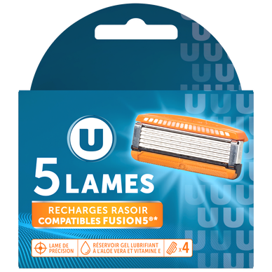 Recharge rasoir Comp Fusion5 5 lames x4