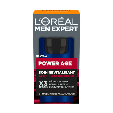 Crème anti-âge soin revitalisant à l'acide hyaluronique MEN EXPERT - 50ml