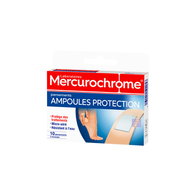 Pansements anti ampoule MERCUROCHROME, 10 unités