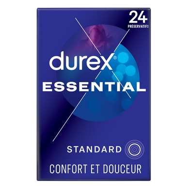 Préservatifs Essential Extra Lubrifiés Confort et Sécurité - DUREX - x24