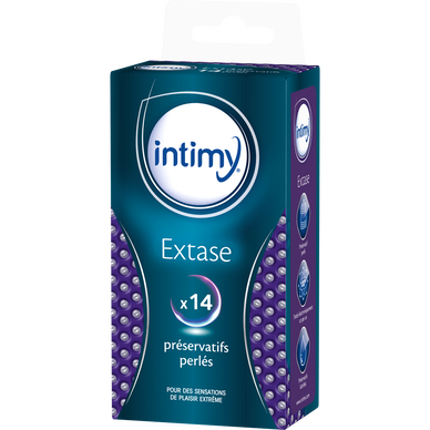 Préservatifs perlés Extase INTIMY x14
