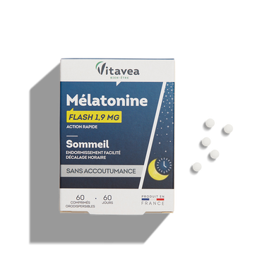 VITAVEA - Mélatonine Flash 1,9 mg - 60 comprimés