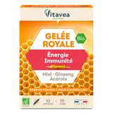 VITAVEA - Gelée Royale Energie BIO - 10 ampoules