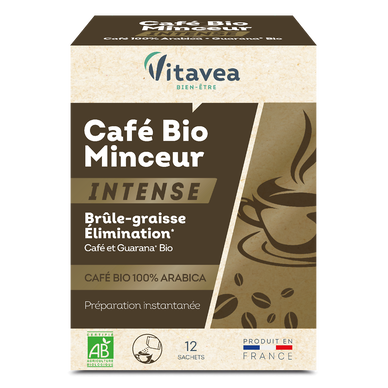 VITAVEA - Café Minceur Bio Intense - 12 sachets