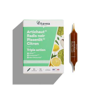 VITAVEA - Artichaut Radis noir Pissenlit Citron - 10 ampoules