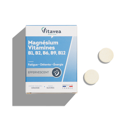 VITAVEA - Magnésium + Vitamines - 24 comprimés effervescents