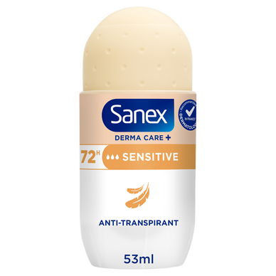 Déodorant roll-on anti-transpirant sensitive SANEX Derma care + 72h 53ml