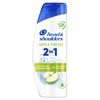 Shampooing et après-shampoing antipelliculaire HEAD&SHOULDERS Apple Fresh 2 en 1 300ml