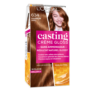 Coloration cheveux n°634 miel casting crème gloss L'ORÉAL PARIS