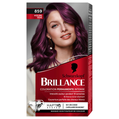 Coloration permanente 859 violine soie SCHWARZKOPF BRILLANCE - 227ml